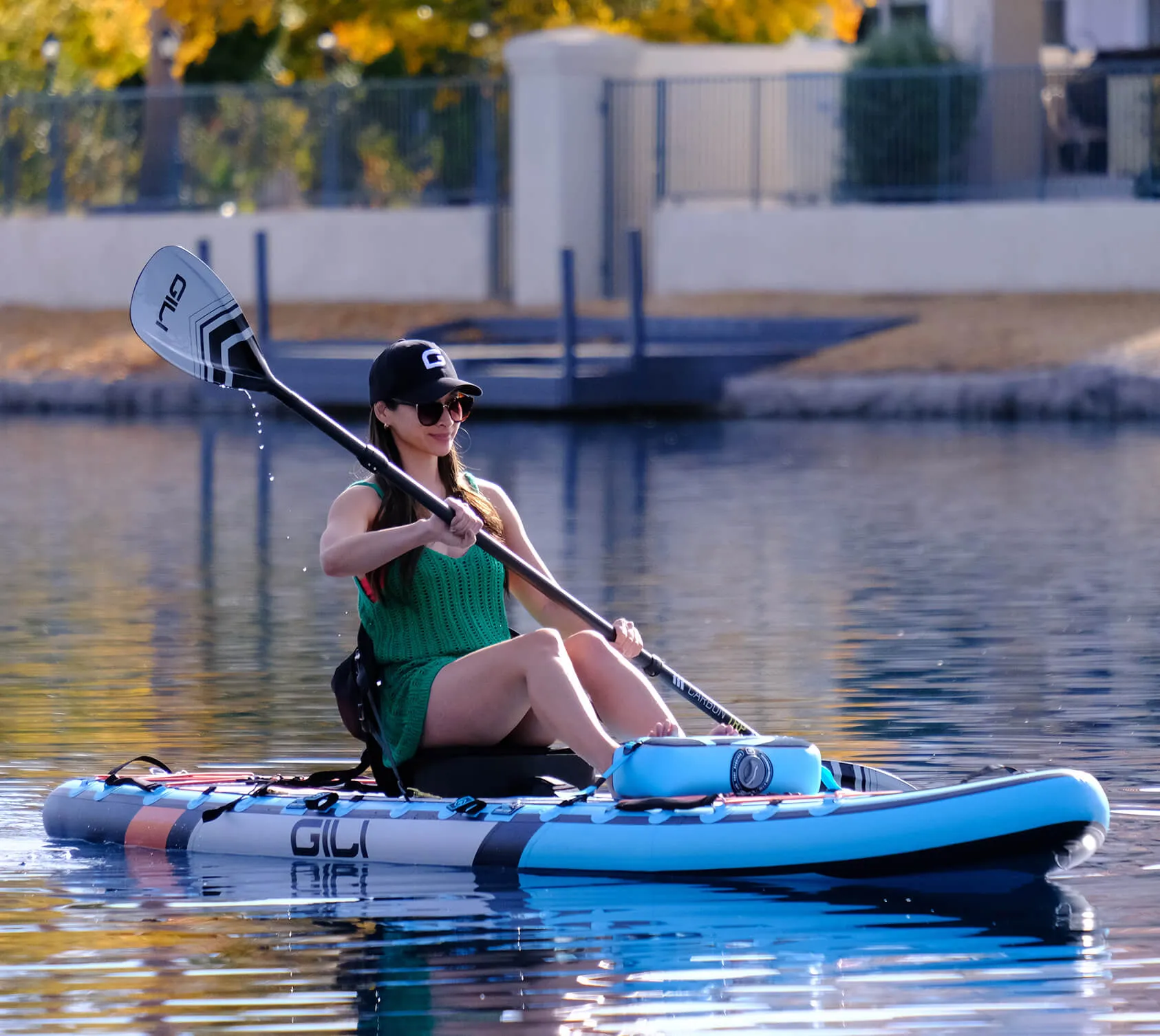 11' KOMODO Inflatable Paddle Board/Kayak: Dog Rescue Donation Bundle