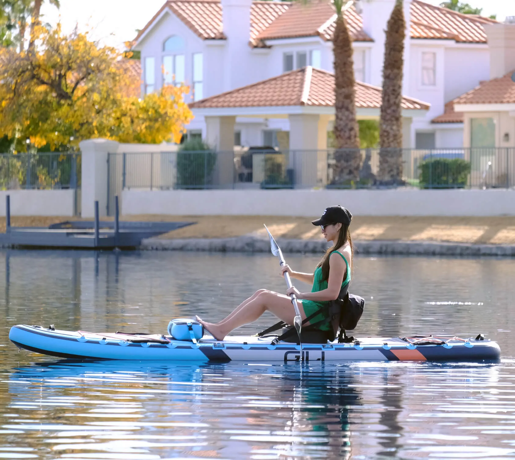 11' KOMODO Inflatable Paddle Board/Kayak: Dog Rescue Donation Bundle