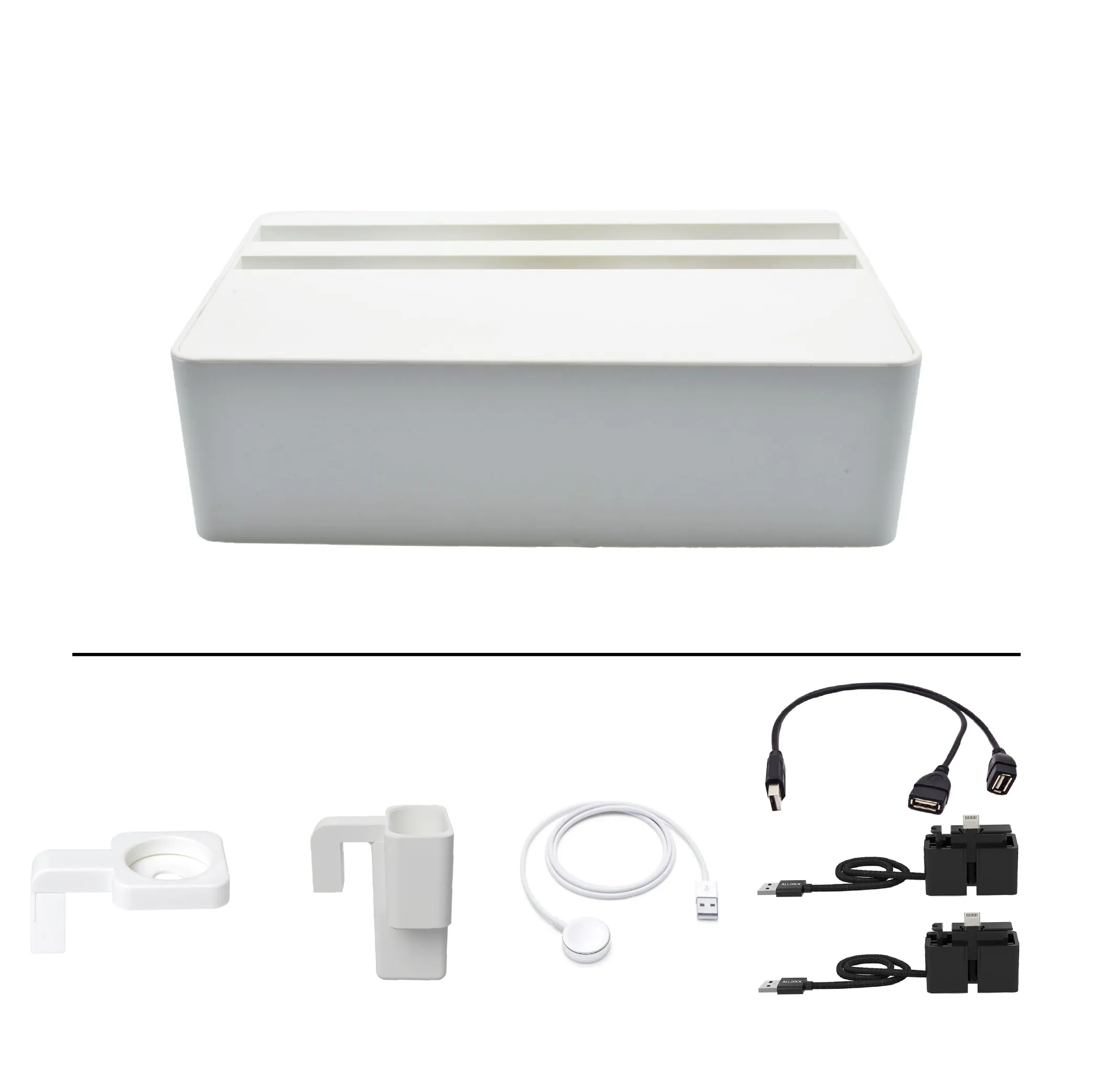 ALLDOCK Wireless White Apple Package