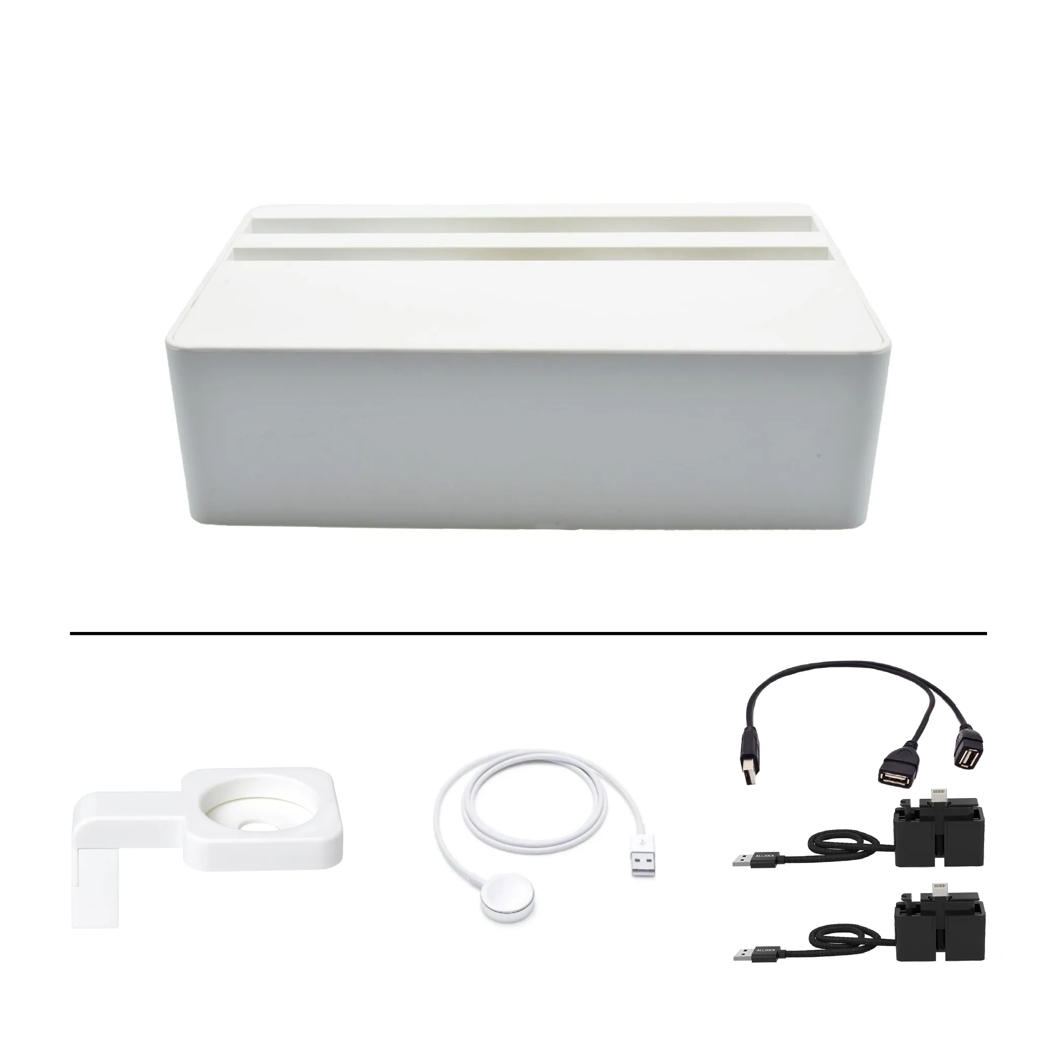 ALLDOCK Wireless White Apple Package