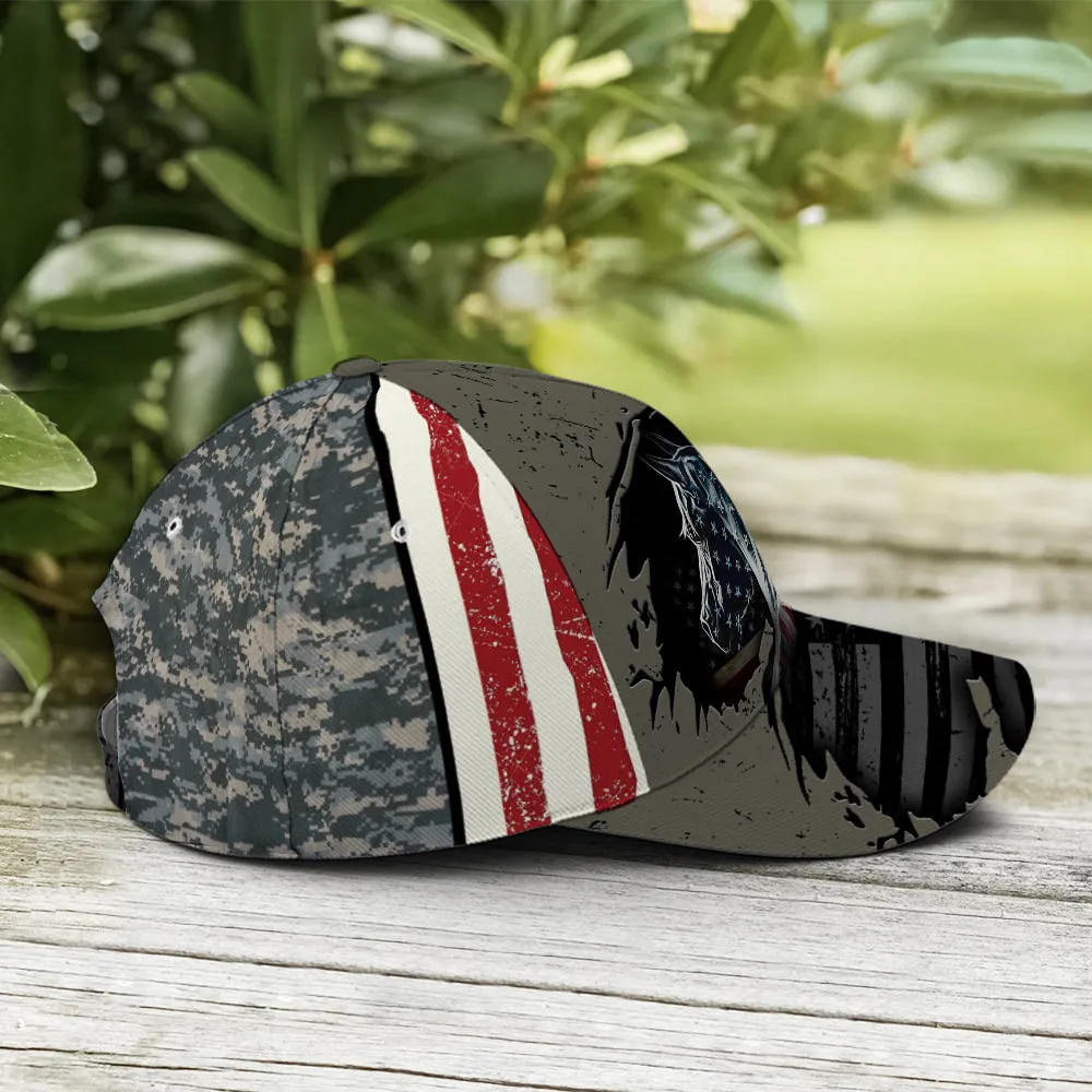 American Flag Patriot Horse Baseball Cap Coolspod