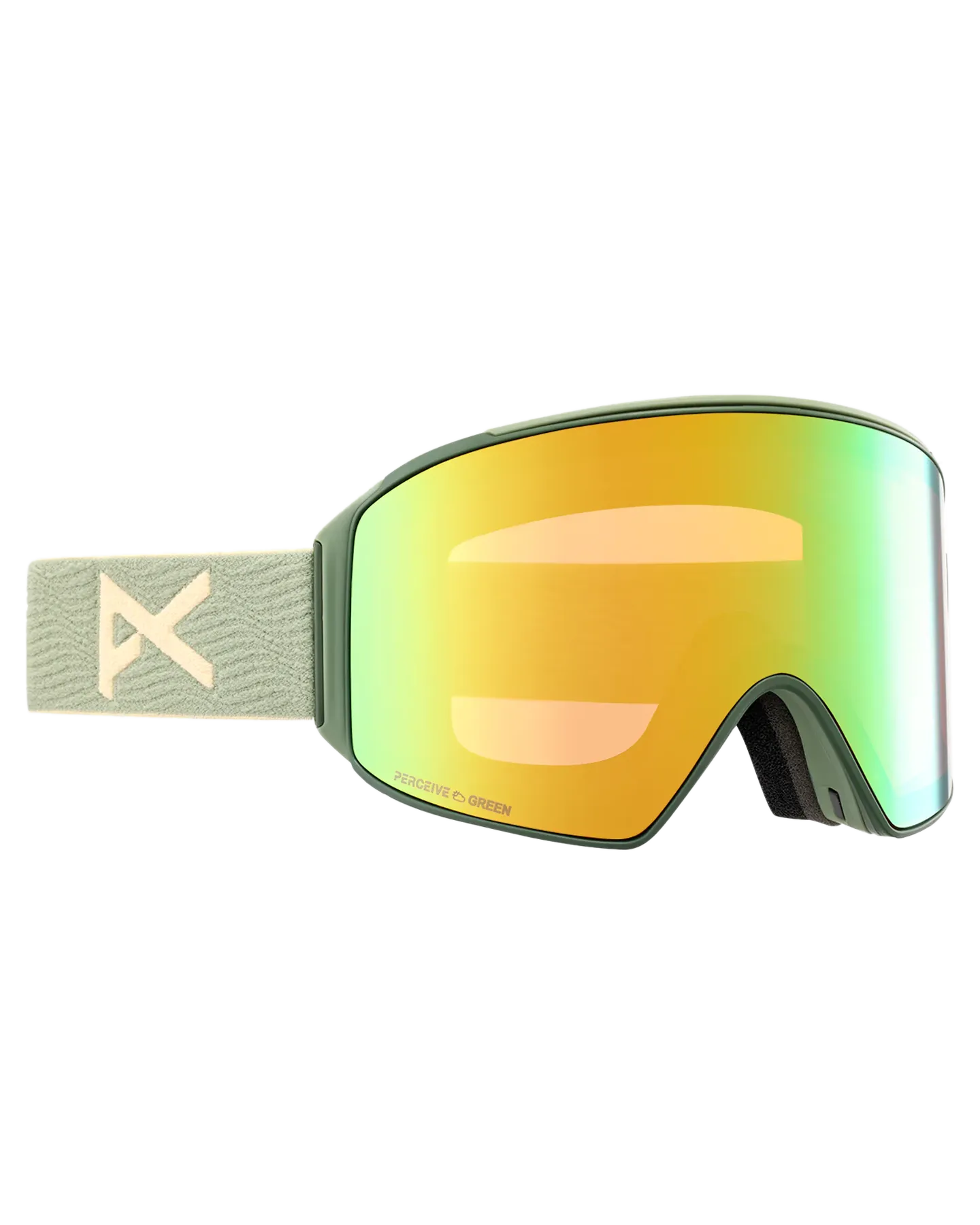 Anon M4 Cylindrical Snow Goggles   Bonus Lens   Mfi® Face Mask - Hedge/Perceive Variable Green Lens