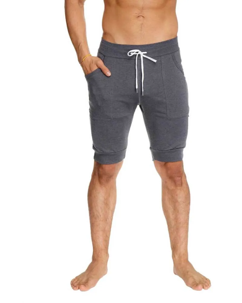 Cuffed Yoga Short (Charcoal)