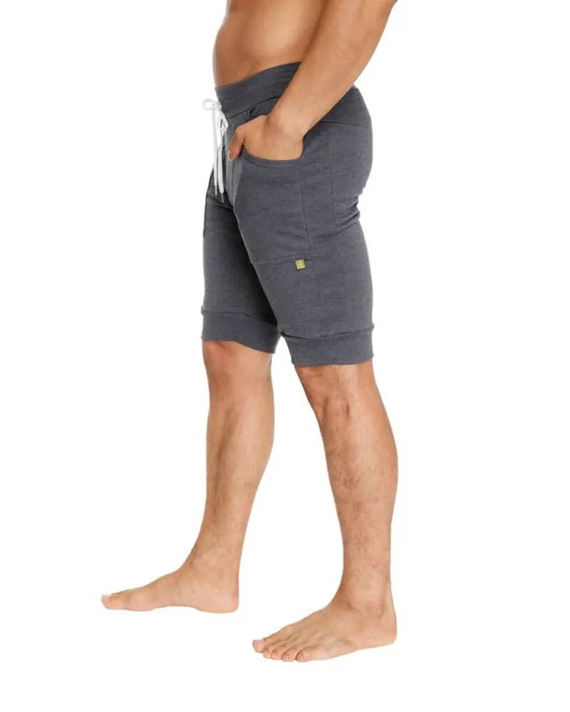 Cuffed Yoga Short (Charcoal)