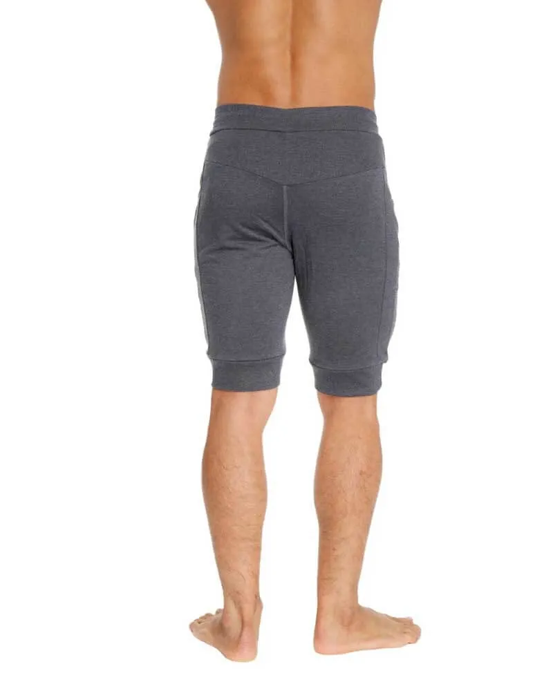 Cuffed Yoga Short (Charcoal)