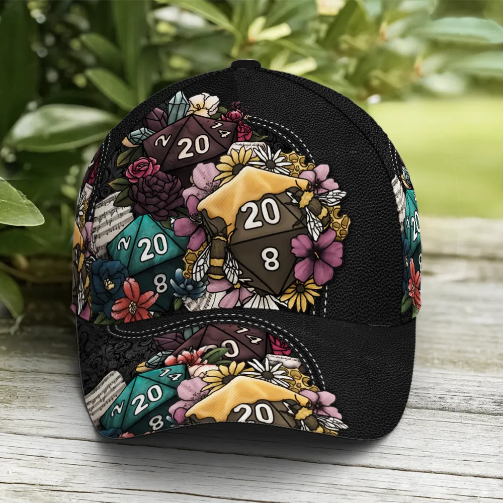 D And D Floral Colorful Flowers Classic Baseball Cap Coolspod