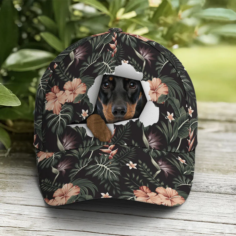 Dachshund Tropical Hawaiian Baseball Cap Coolspod