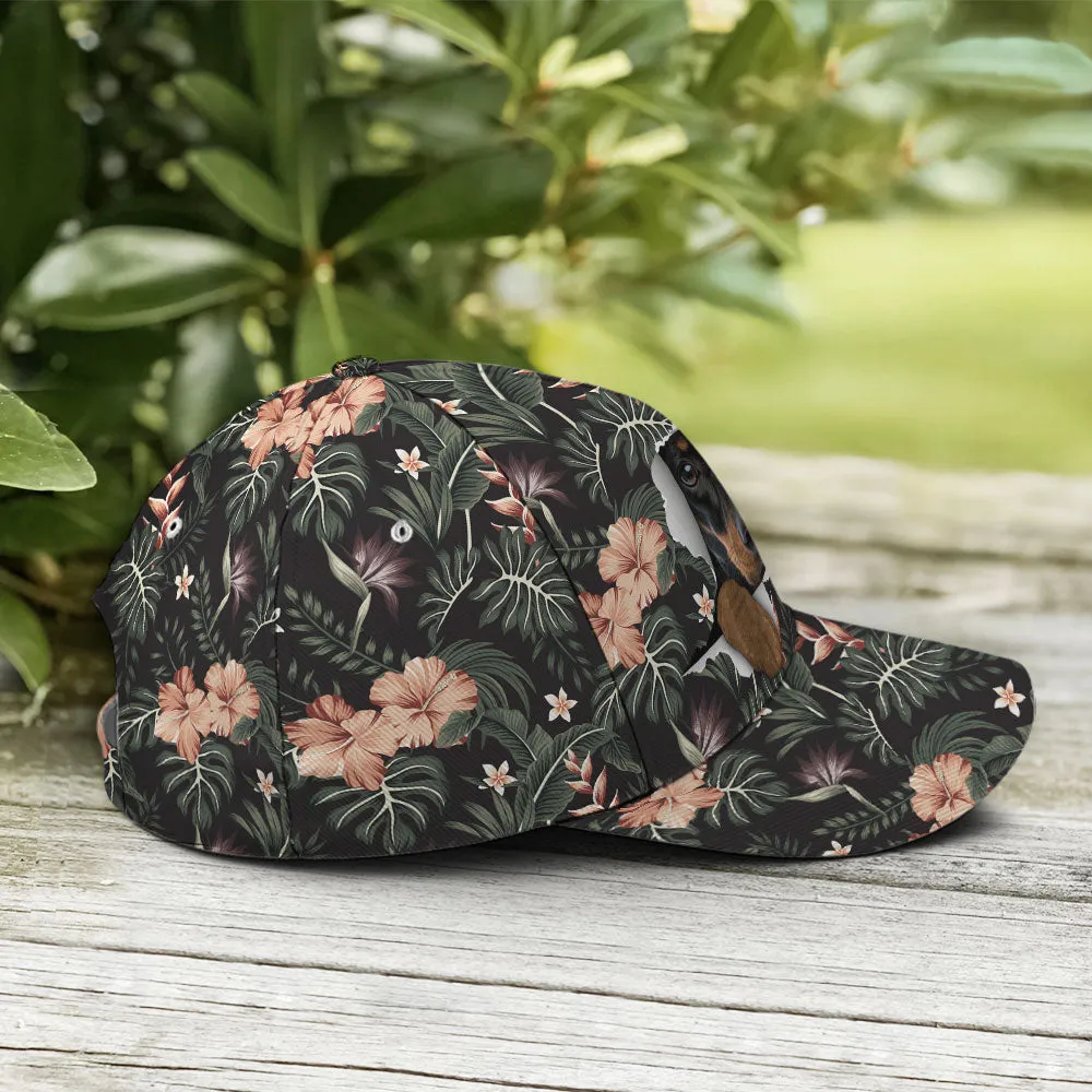 Dachshund Tropical Hawaiian Baseball Cap Coolspod