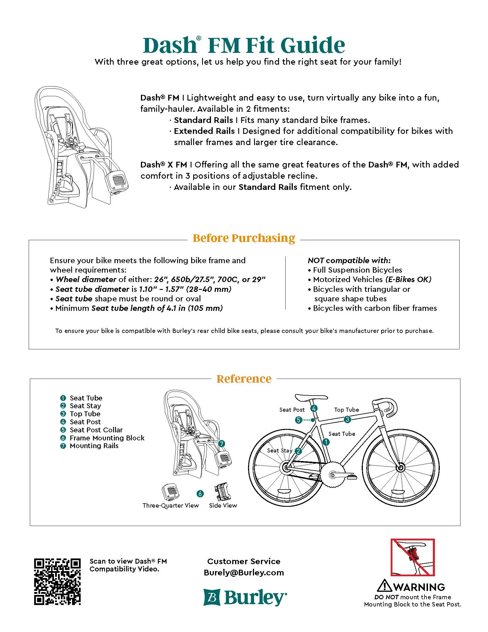 Dash® FM Extended Rails