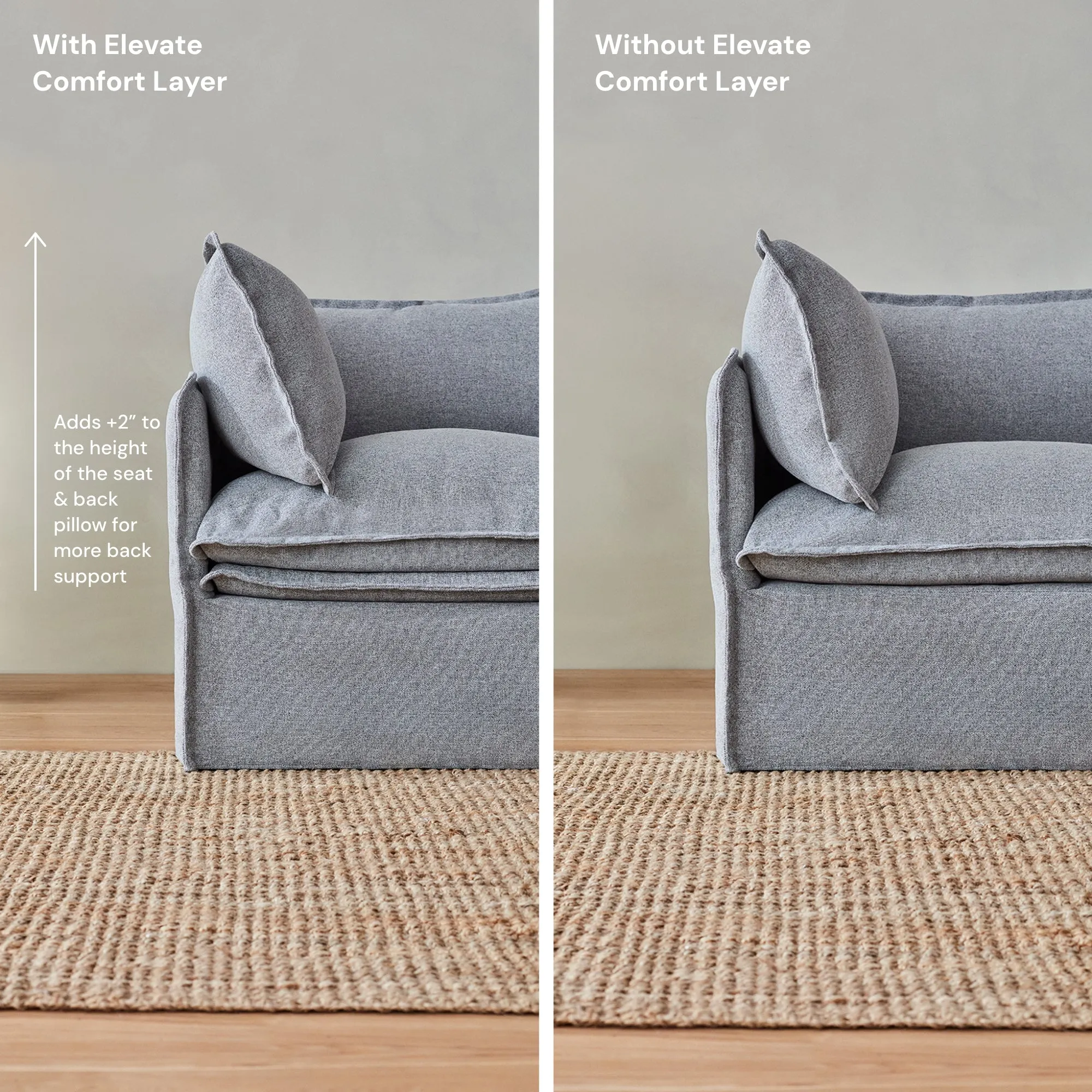 Elevate Comfort Layer for Modular Unit in Sumi