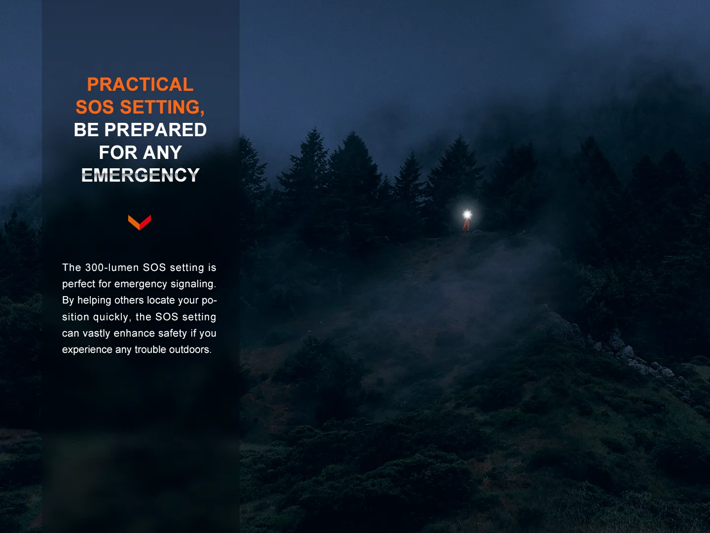 Fenix LR60R Rotary Switch Rechargeable Searchlight - 21000 Lumens