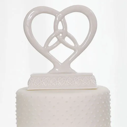 Heart Framed Trinity Knot Cake Top