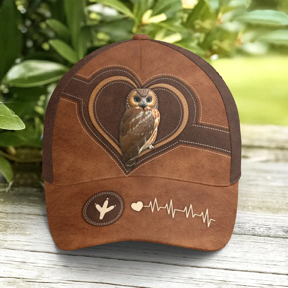 Love Owl Leather Style Baseball Cap Coolspod