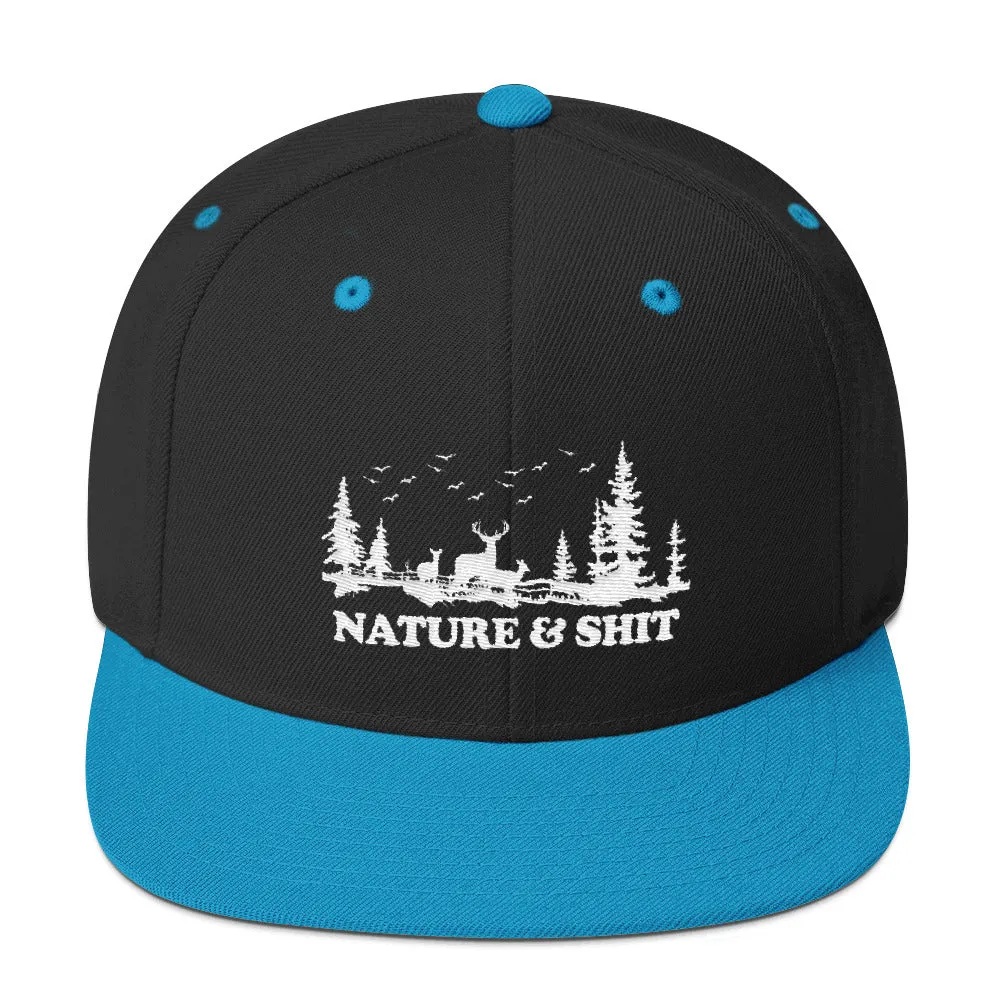 Nature & Shit Snapback Hat