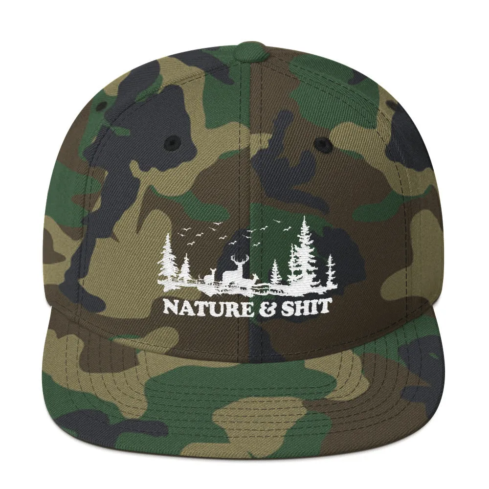 Nature & Shit Snapback Hat