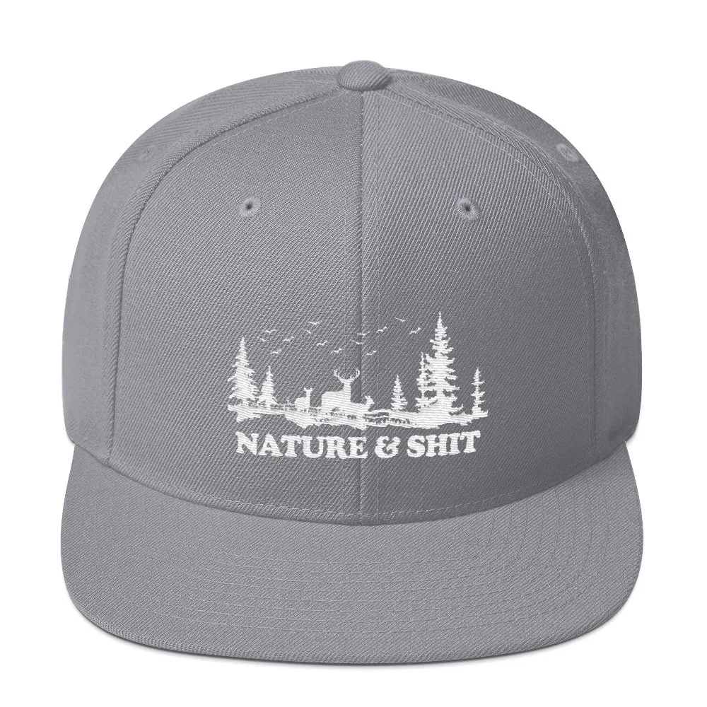 Nature & Shit Snapback Hat