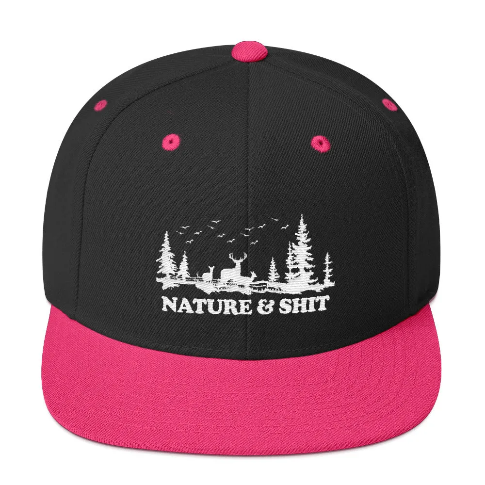 Nature & Shit Snapback Hat