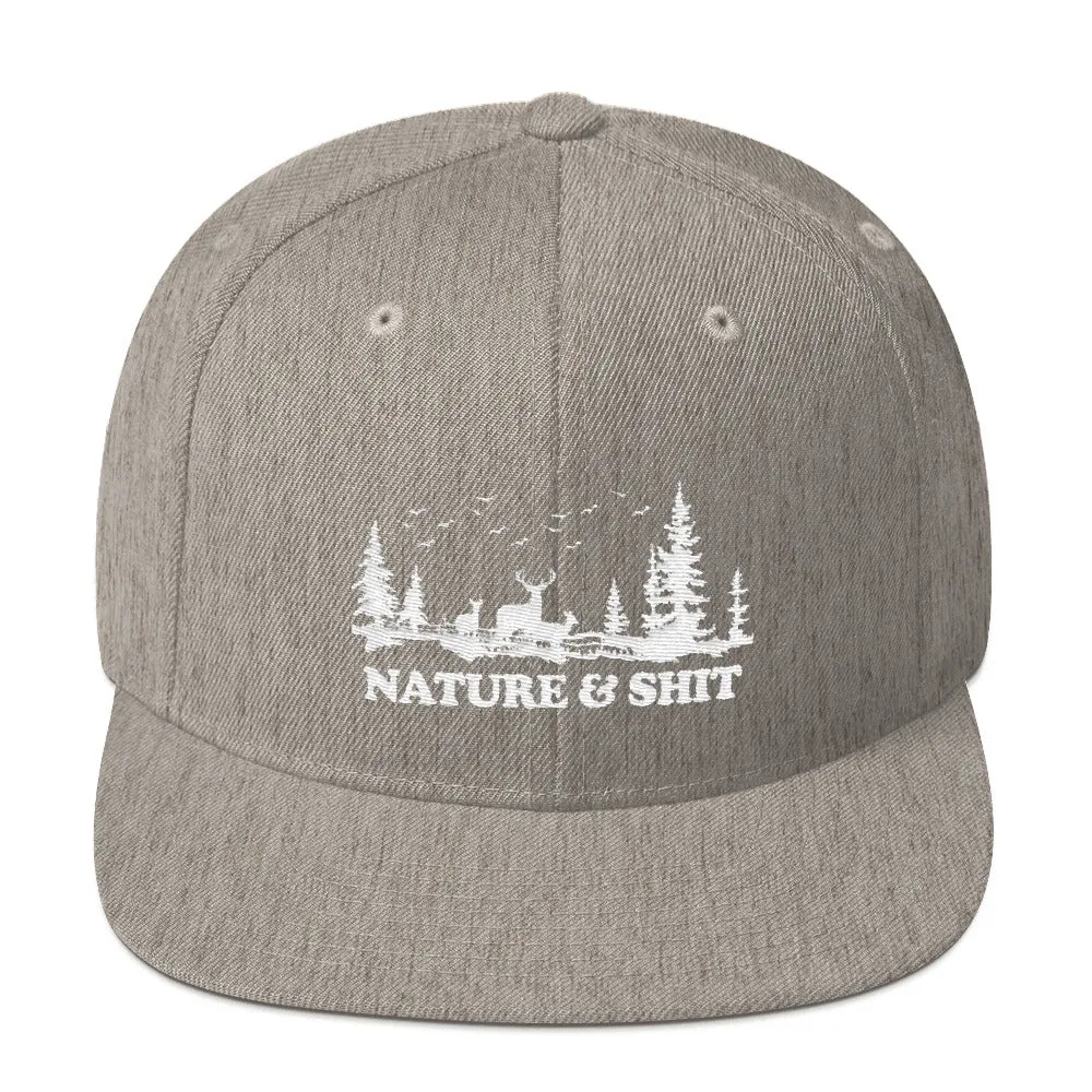 Nature & Shit Snapback Hat
