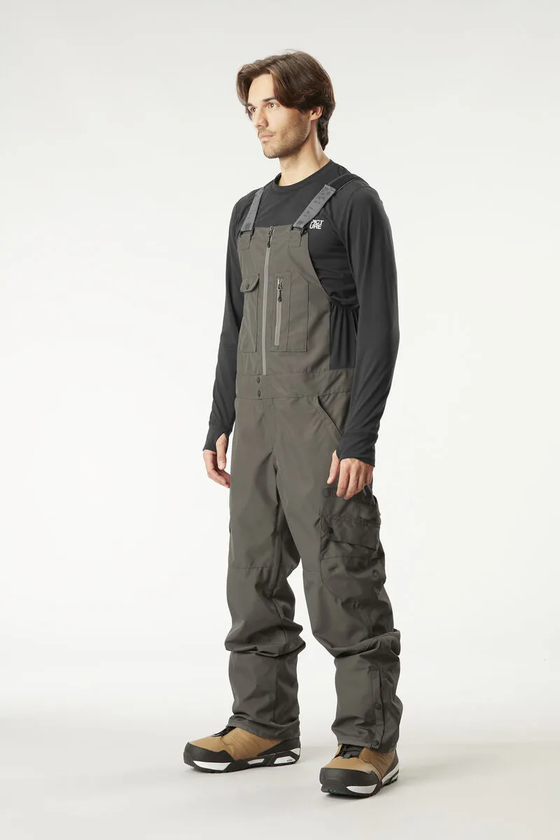 Picture Organic Testy Bib Pants Mens 2024 Raven Grey