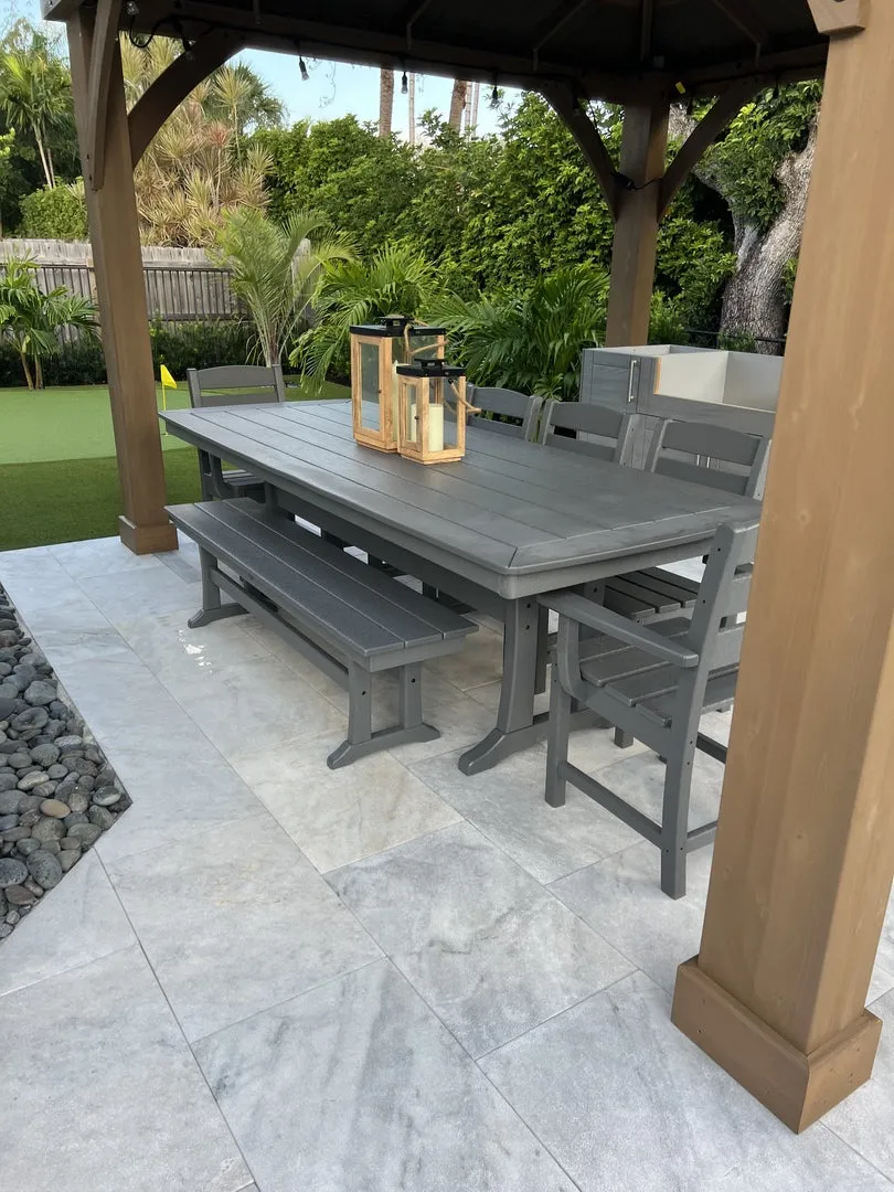 POLYWOOD 73" Outdoor Dining Tables - Nautical Style