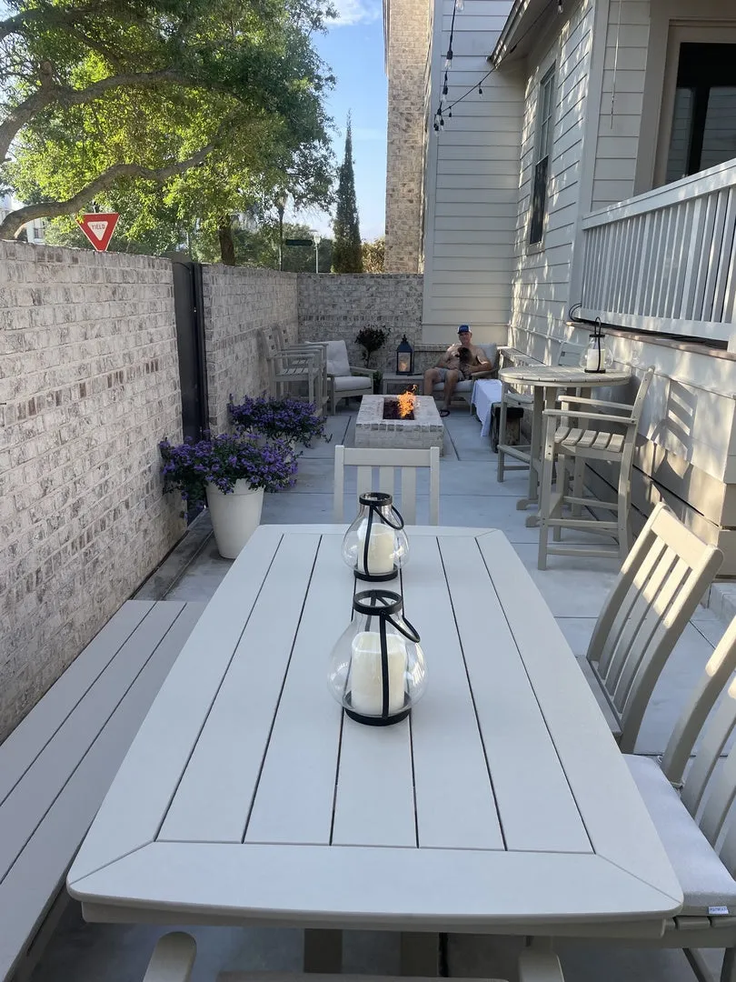 POLYWOOD 73" Outdoor Dining Tables - Nautical Style