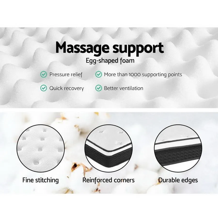 Single Package | Fairy Wooden Bed & Bonita Pillow Top Mattress (Medium Firm)