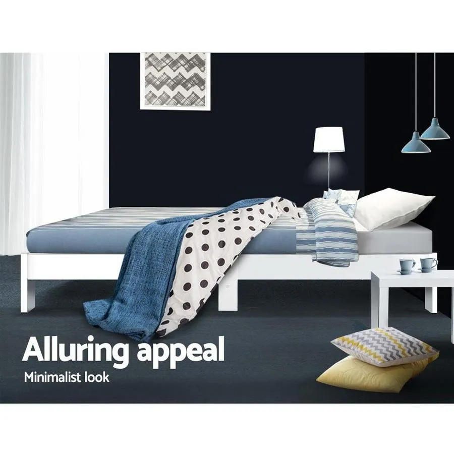 Single Package | Fairy Wooden Bed & Bonita Pillow Top Mattress (Medium Firm)