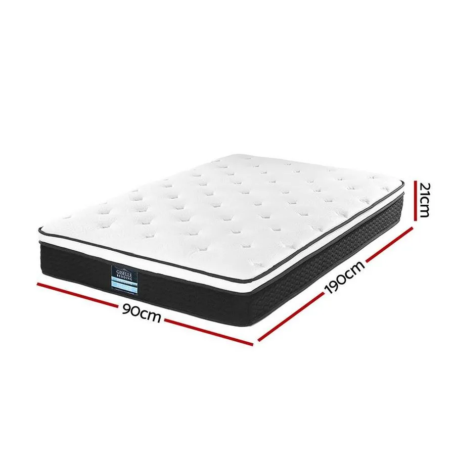 Single Package | Fairy Wooden Bed & Bonita Pillow Top Mattress (Medium Firm)