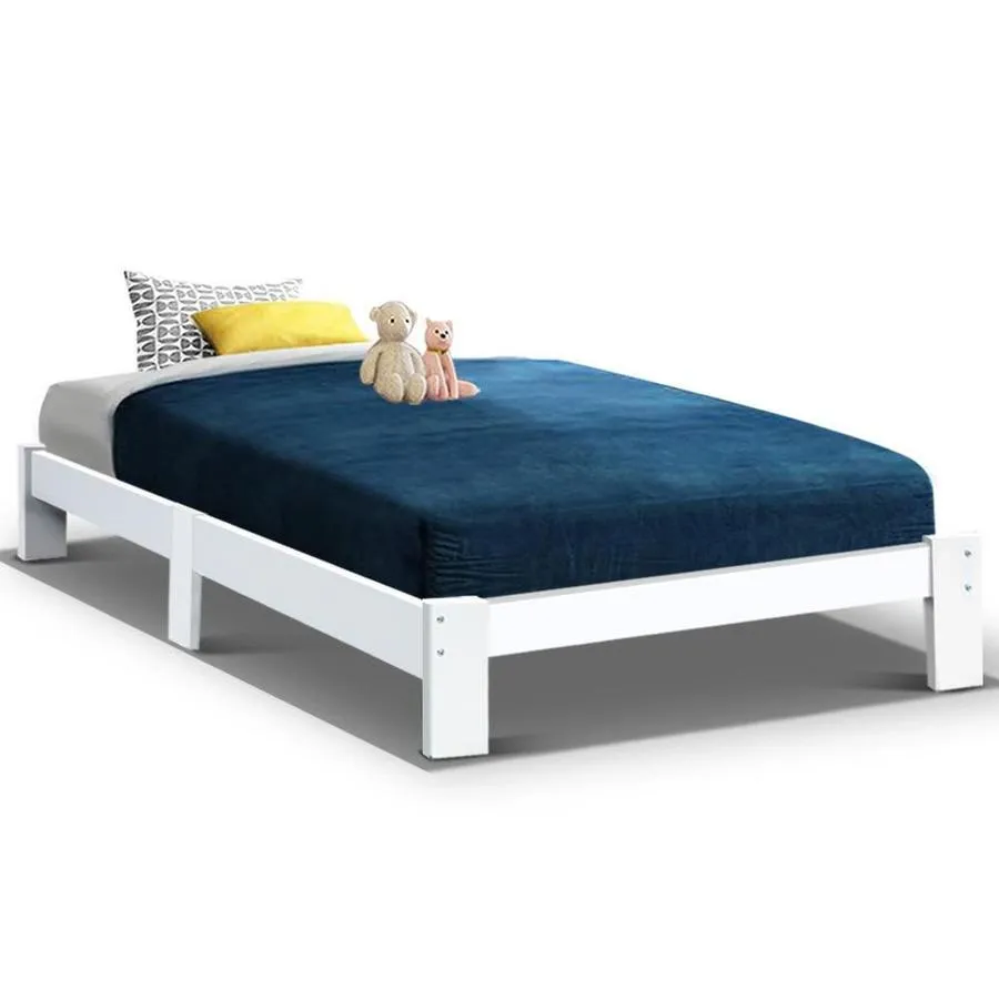 Single Package | Fairy Wooden Bed & Bonita Pillow Top Mattress (Medium Firm)