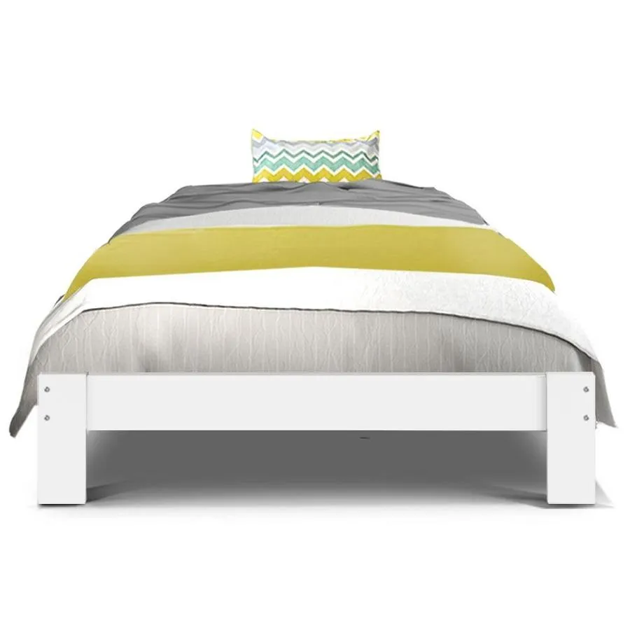 Single Package | Fairy Wooden Bed & Bonita Pillow Top Mattress (Medium Firm)