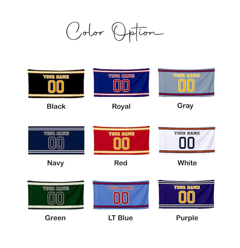 Sports Personalized Beach Towel Personalized Name Bath Towel Custom Pool Towel Beach Towel With Name Outside Birthday Vacation Gift