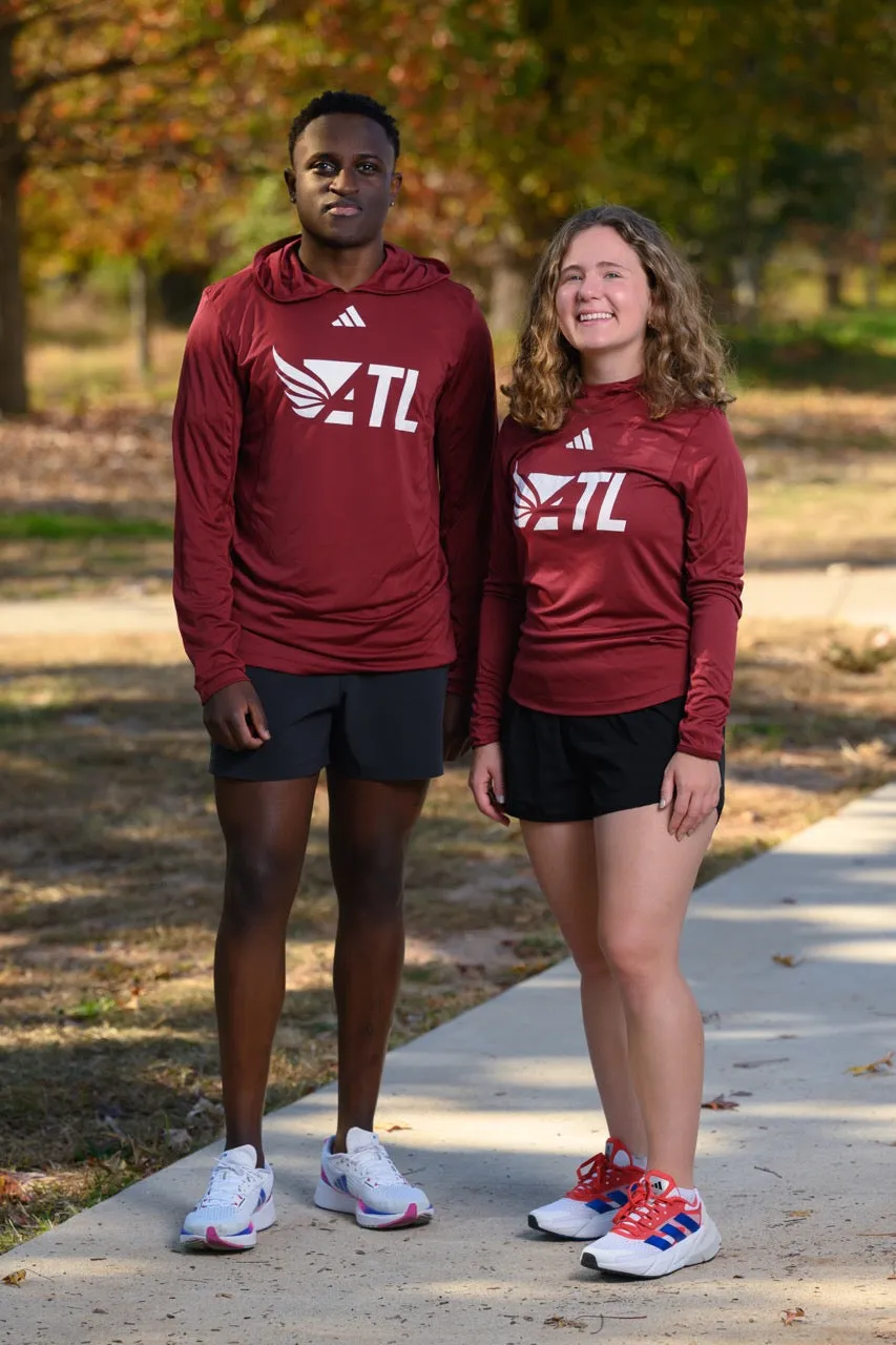 Women's LS Lightweight Hoodie - Burgundy